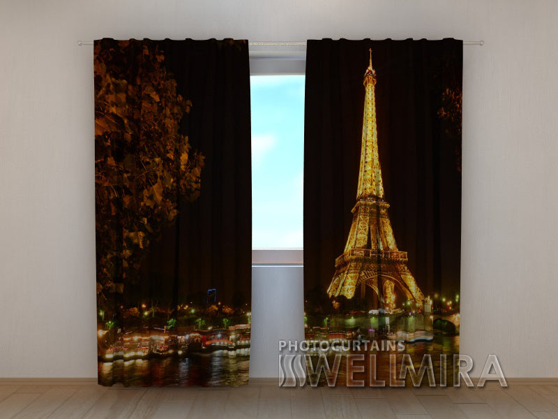 Photo Curtain Golden Tower - Wellmira