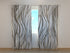 Photo Curtain Gray Abstract Waves