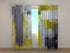 Rideau Photo Gris et Jaune Art Peinture