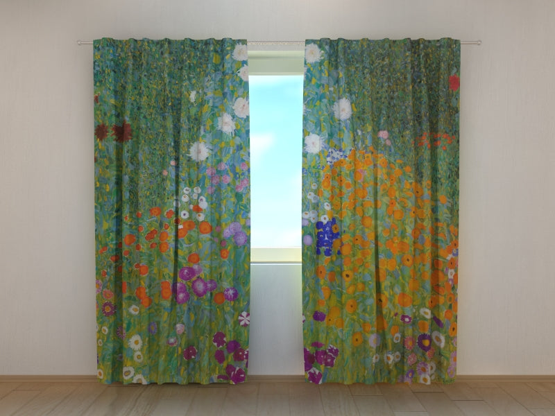 Rideau Photo Gustav Klimt Jardin de Fleurs