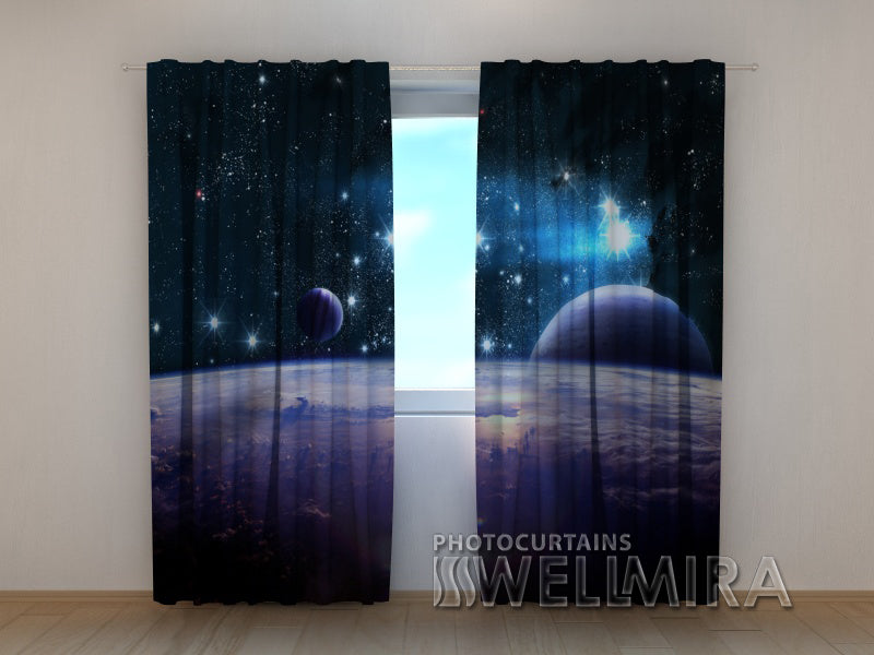 Photo Curtain Incredible Space - Wellmira