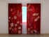 3D Curtain Red Butterflies - Wellmira