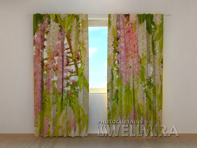Photo Curtain Laburnum Flowers - Wellmira