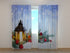 Photo Curtain Magic Christmas Lantern on Snow