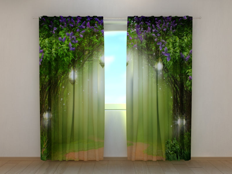 Photo Curtain Magic Lilac Forest