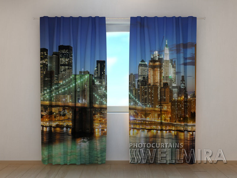 Photo Curtain Manhattan Bridge 2 - Wellmira