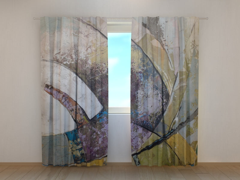 Rideau photo Peinture d'art abstrait moderne