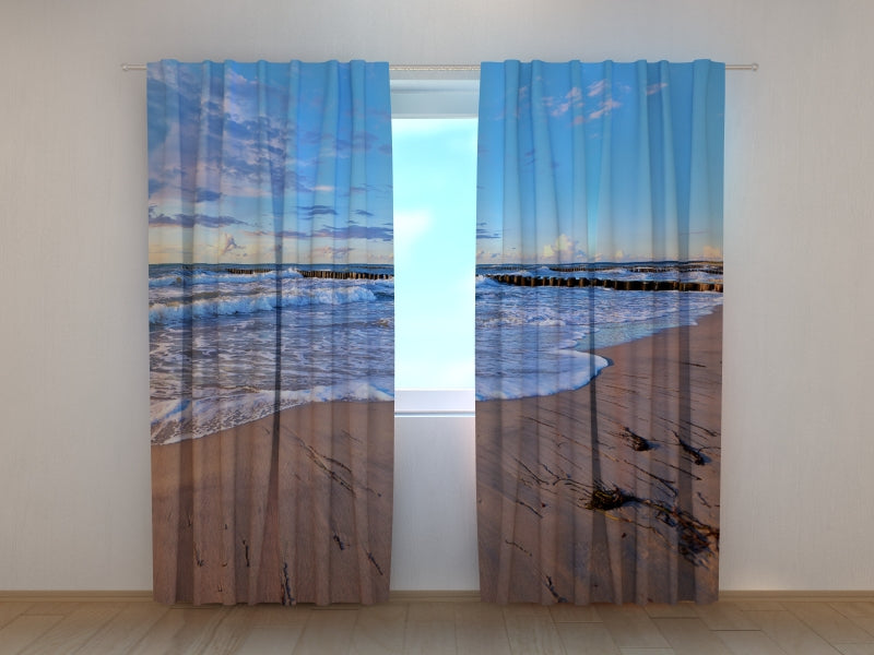 Photo Curtain Morning on the Beach