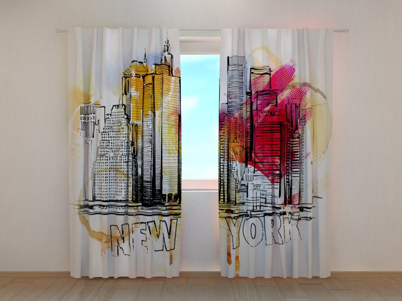 Photo Curtain New York Art