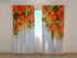 Photo Curtain Orange Roses - Wellmira