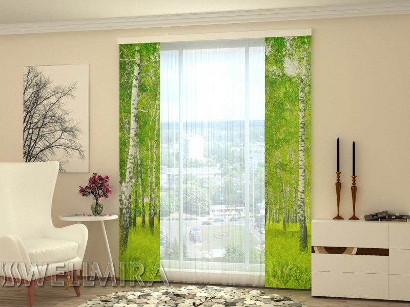 Set of 2 Panel Curtains  Birch Grove - Wellmira