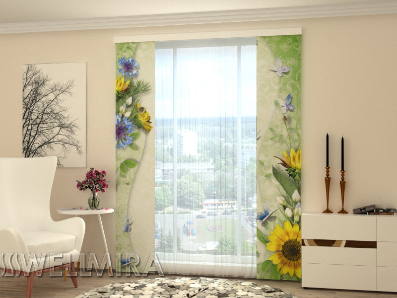 Set of 2 Panel Curtains Spring song - Wellmira