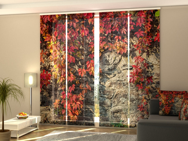 Sliding Panel Curtain Autumn Ivy - Wellmira