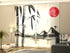 Sliding Panel Curtain Beautiful Japanese Watercolor - Wellmira