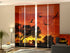 Sliding Panel Curtain Big Ibises at Sunset - Wellmira