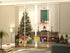 Set of 4 Panel Curtains Christmas Tree with Gifts