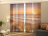Set of 4 Panel Curtains Dunes and Beach at Sunset in The Netherlands