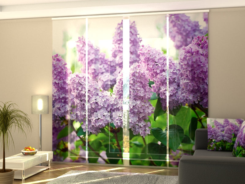 Set of 4 Panel Garden Lilac