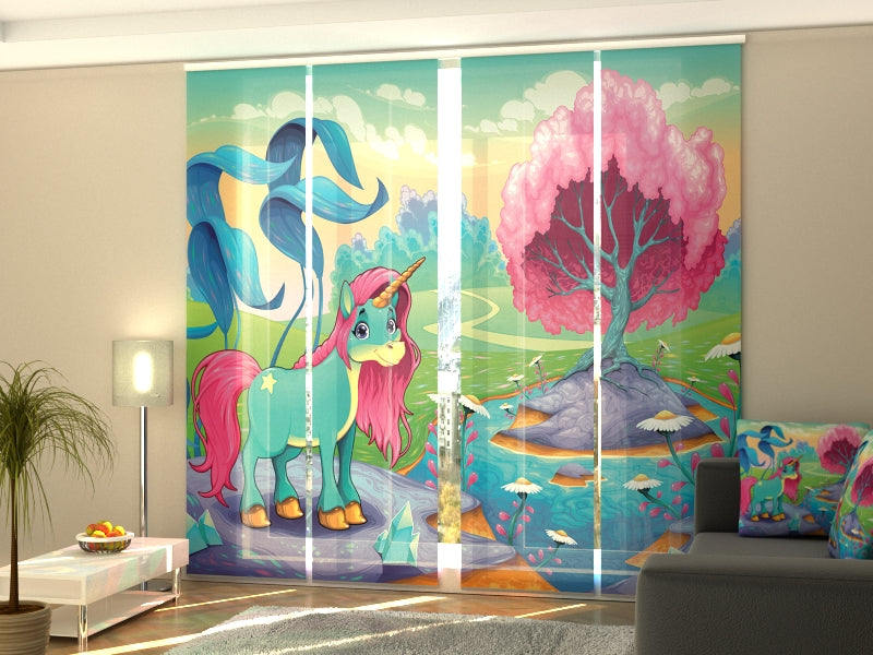Conjunto de 4 Paneles Unicornio Feliz