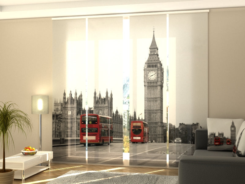 Set of 4 Panel Curtains Just London