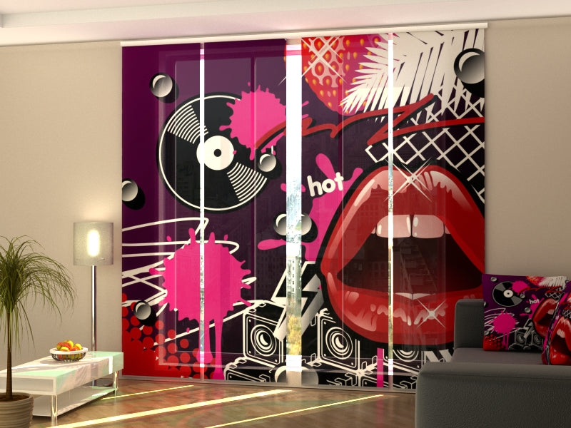 Lèvres de rideaux à panneaux coulissants et vinyle