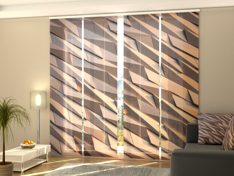 Ensemble de 4 panneaux décoratifs en métal