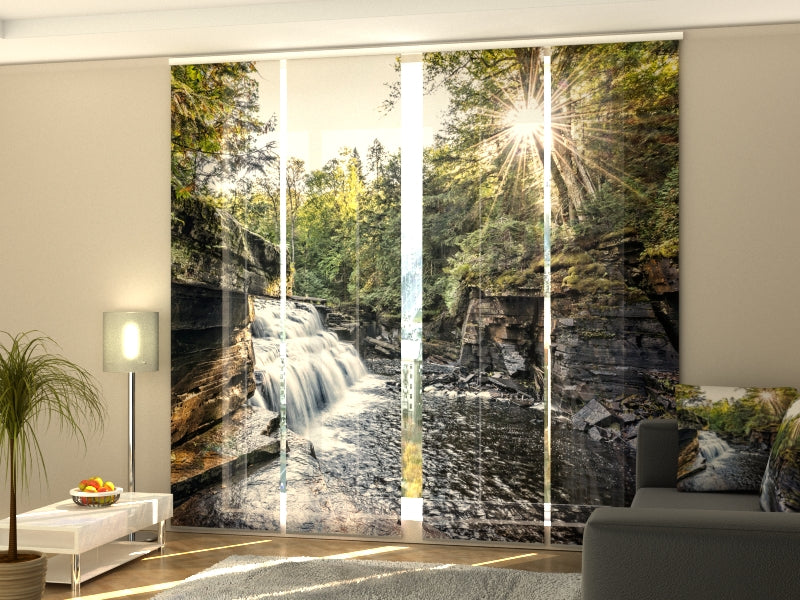 Juego de 4 paneles Agua de manantial de montaña