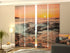 Set of 4 Panel Curtains Summer Sunrise in Australia