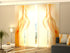 4-Panel Curtains Kit with 4-Track Rail, Sunny Abstract Waves, Size: 60x270 cm