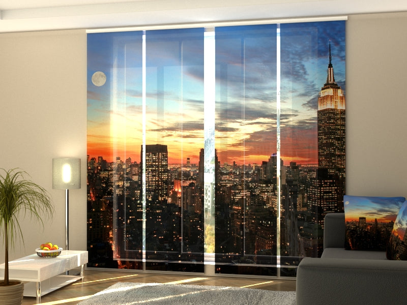 Set of 4 Panel Sunrise in New York
