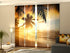 Set of 4 Panel Sunset on the Carribean