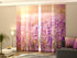 Set of 4 Panel Curtains Sunset over a Lavender Field