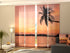 Set of 4 Panel Curtains Swings on the Ocean