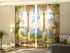 Set of 4 Panel Curtains Terrace in the Garden