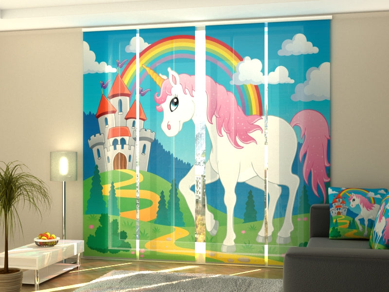 Set of 4 Panel Unicorn