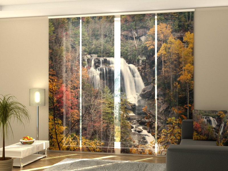 Set of 4 Panel Upper Whitewater Fall