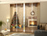 Set of 4 Panel Curtains Christmas Interior - Wellmira
