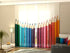 Set of 4 Panel Curtains Colour Pencils - Wellmira