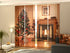 Set of 4 Panel Curtains Fireplace