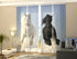 Set of 4 Panel Curtains Horses 1 - Wellmira