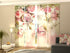 4-Panel Curtains Kit with 4-Track Rail, Kiss of Spring, Size: 60x245 cm