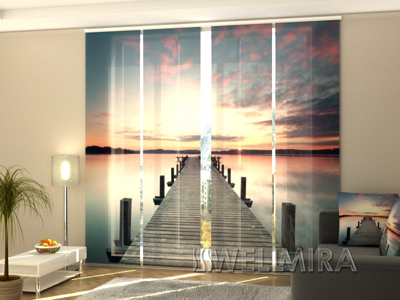 Set of 4 Panel Curtains Long pier - Wellmira