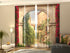 Set of 4 Panel Curtains Old Arch - Wellmira