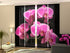 Set of 4 Panel Curtains Orchid Twig - Wellmira