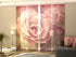 Set of 4 Panel Curtains Retro Roses - Wellmira