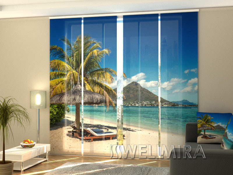 Set of 4 Panel Curtains Riviera - Wellmira