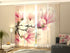 Set of 4 Panel Curtains Sweet magnolias - Wellmira