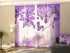 Set of 4 Panel Curtains Violet Orchid - Wellmira