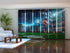 Set of 6 Panel Curtains American Football on the Olympic Stadium
