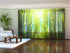 Set of 6 Panel Curtains Bamboo Forest at Sunset